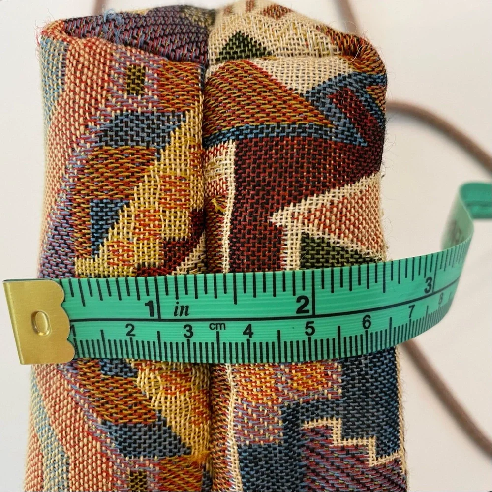 Boho Native American Aztec Weaved Mini Bag Purse Festive Micro Boho Crossbody - Picture 11 of 12